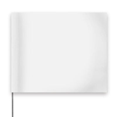 White Marking Flags - 1,000 Count